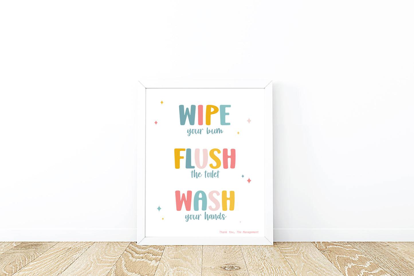 Wipe Flush Wash