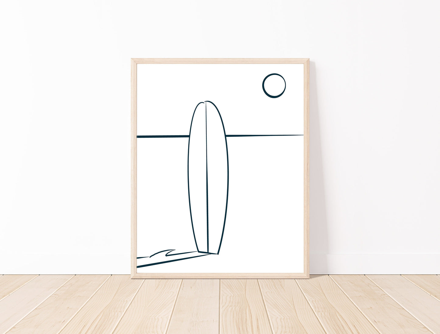 Minimalist Surfboard Wall Art Printable, Surfer Print, Beach House Decor, Coastal Wall Art, Summertime Decor, Surfer Gift